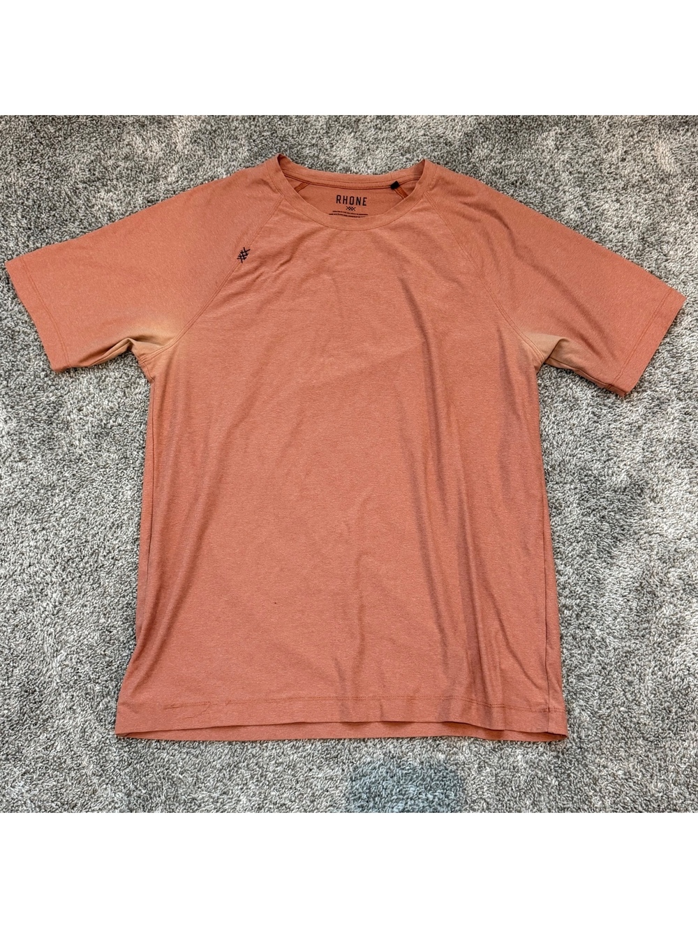 Rhone Men's Medium Rust Orange Performance T-Shirt